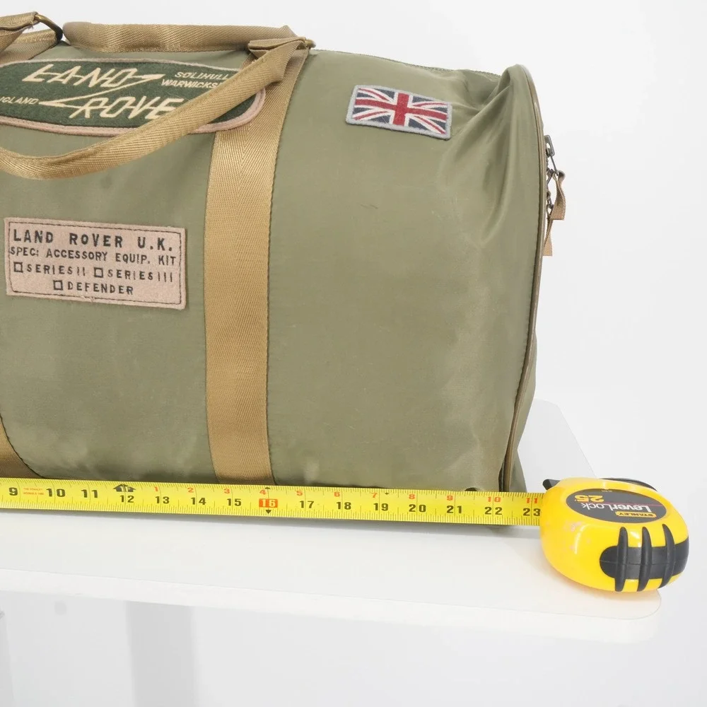 Red Canoe Land Rover Duffle Bag Large Olive Green Heritage Travel Weekender